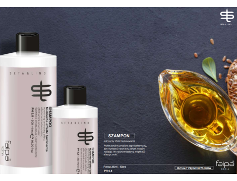 FAIPA SETA & LINO Nutriente szampon odżywczy z efektem laminowania 250 ml - 4